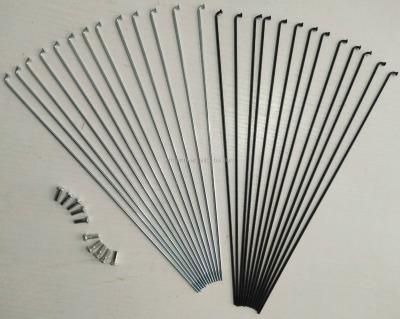 China Excellent Corrosion Resistance Ebike FACTORY 8g/9g/10g/12g/13g/14g/15g High Quality Steel OEM Size 55-310mm Spokes And Nipples for sale