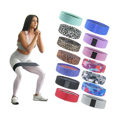 China Wholesale Custom Yoga Resistance Cloth Fitness Exercise Workout Loop Yoga Resistance Bands 3 Level Bands for sale