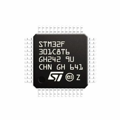 China Original SMD/SMT Electronic Components Microcontroller IC Chip STM32F301C8T6TR STM32F301C8T6 IC MCU 32BIT 64KB FLASH 48LQFP for sale