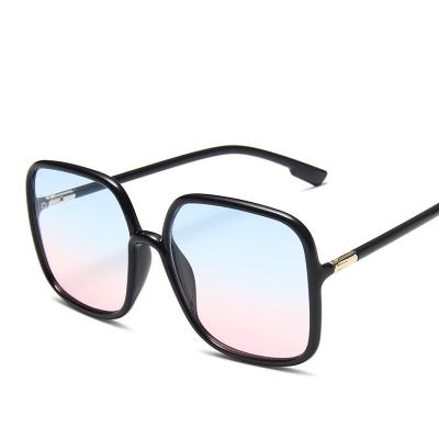 China Simple And Fashionable Big Round Style Black Frame New Frame Glasses Fashionable Anti-blue Light Glasses for sale