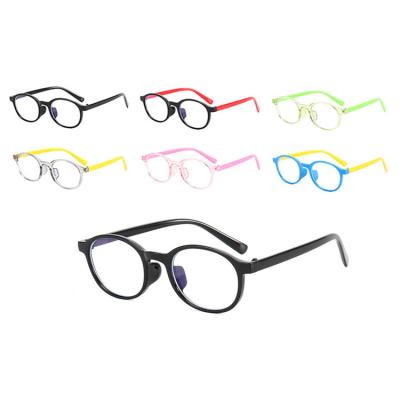 China 2021 Fashionable Children's Eye Frame Kids Soft Bicycle Glasses Frame Anti Bike Sunglasses TR90 Blue Light Eyewear Children's Square Frames for sale