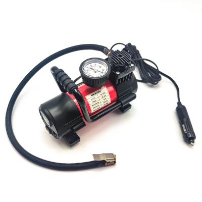 China Portable fast electric car tire suv car accessories mini dc 12v air compressor tire inflator pump with LED light for sale