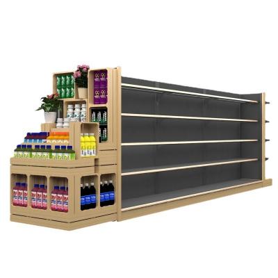 China 5 Layer Supermarket Shelf Single Side Used Supermarket Shelves Customized Wholesale Grocery Display Racks Shelves For General Grocery Supermarket Shelf for sale