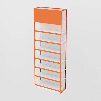 China 5 Layer Supermarket Shelf Manufacturer Customized Heavy Duty Single Side Supermarket Shelves Metal Gondola Shelving Adjustable Shelf for sale