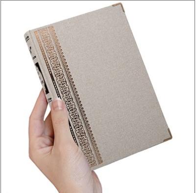 China Eco-friend cloth bound book with gold embossed cover for sale