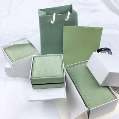 China Eco-friend eyelash seller customized boxes Saudi Arabia green color best-selling custom logo luxury necklace with logo for sale