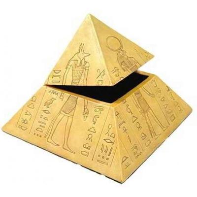 China Factory direct sales recyclable customized cheap gold shimmer pyramid wedding favor box for sale