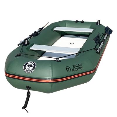 China 2.3m PVC Rowing Boats PVC Inflatable Fishing Boats Canoe/Kayak For 3/4Person Luxury Yacht For Sale Water Play Equipment for sale