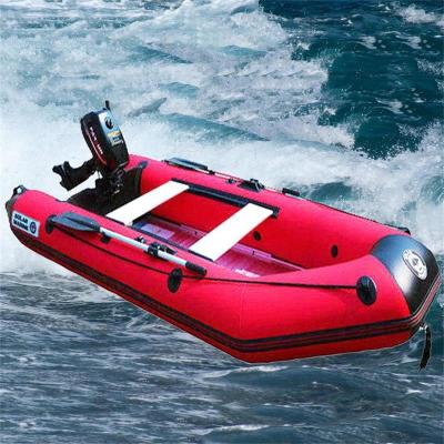 China PVC Solarmarine Wholesale 9 Person 400cm Flood Rescue Aluminum Inflatable Rescue Boat PVC Thickened Folding Speed ​​Boat Kayak for sale