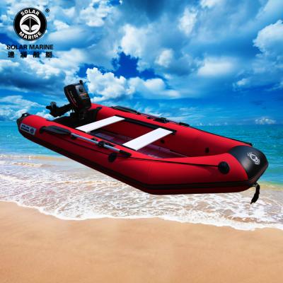 China Solarmarine 6 Person PVC Floor Inflatable Aluminum Boat Speed ​​Fishing for sale