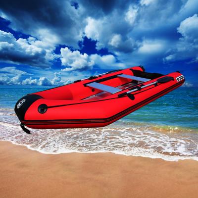 China Fishing Solarmarine Aluminum Floor 0.9mm PVC Inflatable Motorboat 300cm for sale