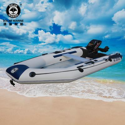 China Fishing Solarmarine 4 Person 270cm PVC Inflatable Boat Fishing Aluminum for sale