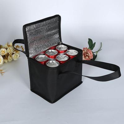 China Wholesale Custom Promotional Thermal Insulated Logo Wine Ice Cream Insulated Soft Non Woven 6 Box Pack Cooler Bag for sale