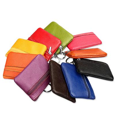 China Wholesale Custom Loose Leather Small Coin Purse Main Case Money Bag RFID Mini Cartoon RFID Purse Zipper for sale