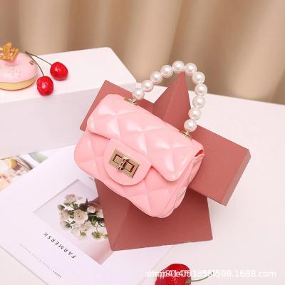 China Cute Fashion Metal Kid Jelly Bag Mini Pvc Jelly Bag Mini PVC Jelly Bag Chain Handle Mini Cross - Body Handbags for sale