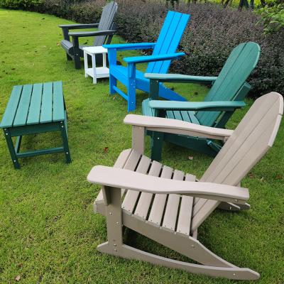 China Modern Resin Modern Muskoka Wood Plastic HDPE Adirondack Poly Chairs For Sale for sale