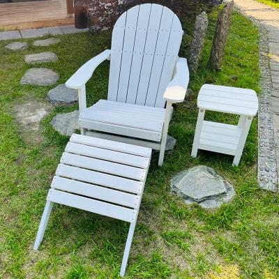 China Modern Teak Outdoor HDPE Living Room Resin Wood Plastic Adirondack Chairs for sale