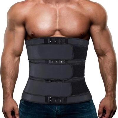 China Adult Amazon Men European and American Sports Fitness Body Sculpting Abdominal Belt Sweaty Abdominal Belt for sale