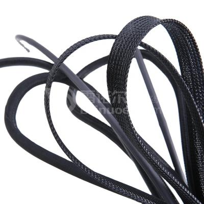 China High Quality LOW VOLTAGE Flame Retardant Polyester PET Expandable Braided Sleeving for sale