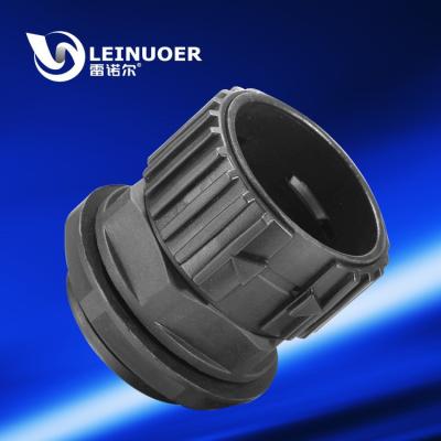 China Nylon Conduit Quick Unions Plastic Connector For Flexible Corrugated Pipe for sale