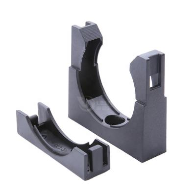 China Securing Flexible Conduits or Cables All In and Half Wrapped Adjustable Clamp Holder Plastic Pipe Brackets for sale