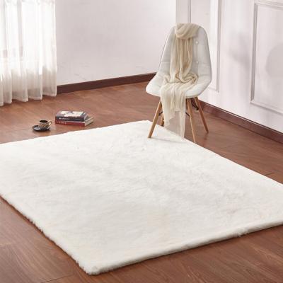 China Washable Modern Decorative Fluffy Living Room Fur Rugs Home Customer Area Large Rugs And Blankets for sale