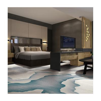 China Modern Commercial Printed Carpet Custom Rolling Floor Printing Hotel Guest Room Nylon Rug for sale