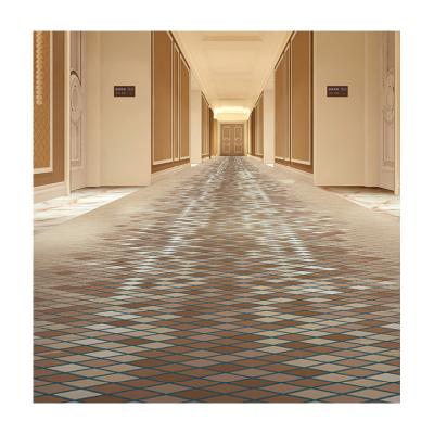 China Modern Factory Jet Printed Luxury Customized Design Hotel Bedroom Hallway Roll Flooring Carpet for sale