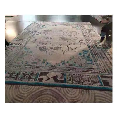 China CLASSIC Handtufted PE Printed Fine Quality Customized Patterned Floor Mat Rug Covers for sale