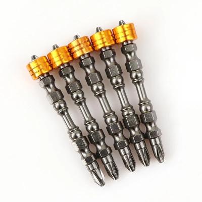 China HONGYI Mini Precision Double End Super Steel Magnetic Universal With Coils S2 Screwdriver Bit Holder Screwdriver Drill Bit for sale