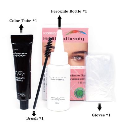 China Waterproof Professional Tint Dye Cream For Eyelash Brow Semi Permanent Eyebrow Henna Tint Kit Dye Cream Set for sale