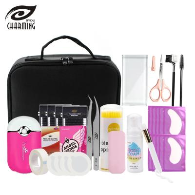 China Professional and Complete Professional Eyelash Extension Kit for Professional Beautician Eyelash Extension Tool Kit Tooling Fully Bag for sale