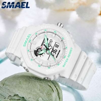 China New 8037 Modes SMAEl Alarm Sport Waterproof Quartz Watch Digital Watch For Lady for sale