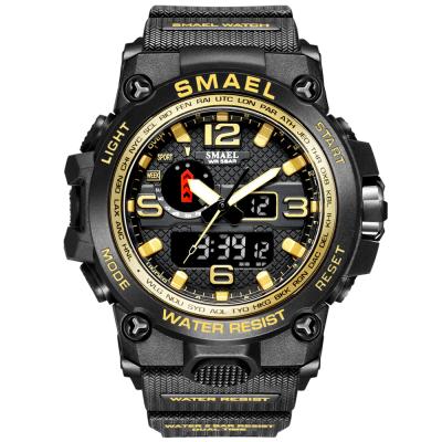 China Alarm SMAEL 1545D Sport Style 5ATM Digital Wrist Watch Waterproof Luminous Display Led Digital Men Electronic Watches for sale