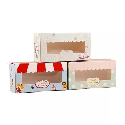 China Recycled Materials Kraft Paper Box With Transparent Window Gift Box for sale