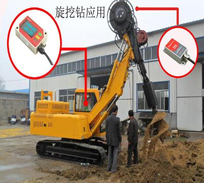 China Level Sensor Angle Display Screen Equip Charging Battery Tilt Sensor Wire Angle Monitor For Agriculture Machine Excavator for sale