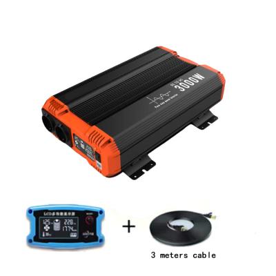 China Wholesale high quality dc12v/24v/48v to Ac110v/230v 3kw pure sine wave inverter 47.5m*22cm*9.2cm for sale