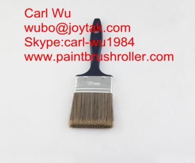 China Natural pure bristle Chinese bristle synthetic mix paint brush wood handle plastic handle 4 inch PB-002 for sale