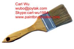 China Natural pure bristle Chinese bristle synthetic mix paint brush wood handle plastic handle 2 inch PB-011 for sale