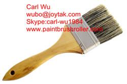 China Natural pure bristle Chinese bristle synthetic mix paint brush wood handle plastic handle 2 inch PB-012 for sale