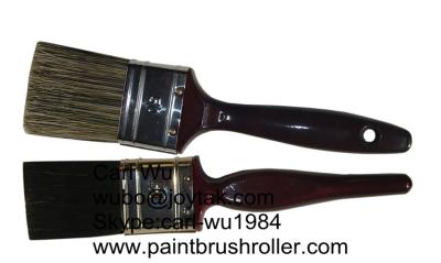 China Natural bristle Chinese bristle synthetic mix 2 piece paint brush sets wood handle plastic handle 2 inch PBS-008 for sale