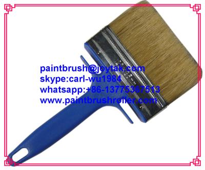 China Paint brush Natural pure bristle Chinese bristle synthetic mix wood handle factory made 1 inch PB-008 for sale