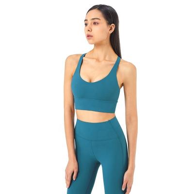 China Breathable Sports Bra For Women Sports Medium Support Bras Workout Running Bras for sale