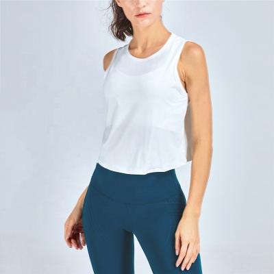 China Breathable Sports Workout Clothing Women Gym Fitness Clothing T-shirt Ladies Fitness Yoga Short Top for sale