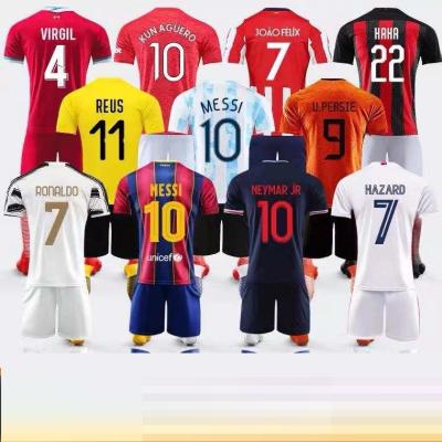 China Shirts & Senior 20/21 seanon soccer uniform with sublimation set sportswear wholesale custom soccer jersey for men football shirt suits for sale