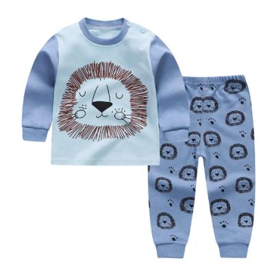 China Antibacterial Comfortable Baby Set Four Seasons Cartoon Printing Baby Clothes Sets Unisex Children Clothing Sets Boys for sale