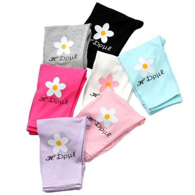 China Children's pants five-point summer thin girls' breathable leggings, printed medium and small children's pants for sale