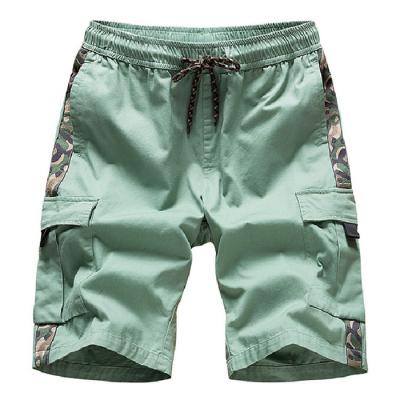 China New Anti-wrinkle summer cotton straight tube printing joker machining large size casual shorts for men for sale