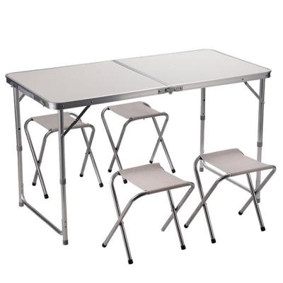 China Durable Material Napkin Aluminum Folding Folding Table And Chair for sale