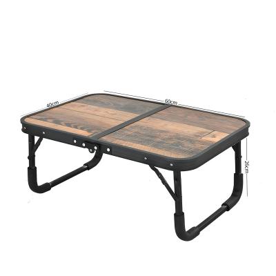 China Aluminum Foldable Desk Serving Black Modern Small Dorm Bedroom Breakfast Laptop Bed Tray Easy Carry for sale